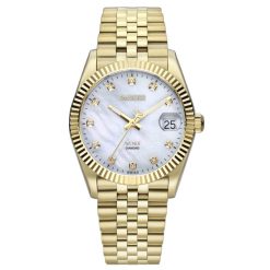 שעון אמבוס אבניו EMBOSS Avenue משובץ